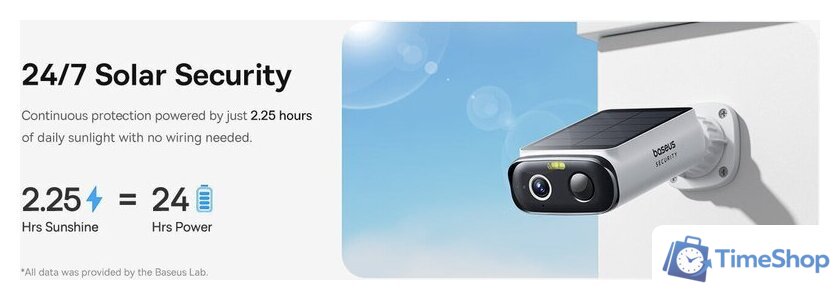 IP-камера Baseus Security S1 Lite Outdoor Camera 2K - Изображение №3 — Интернет-магазин Time-Shop