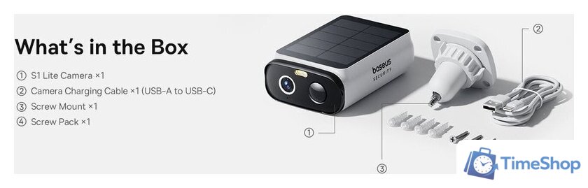 IP-камера Baseus Security S1 Lite Outdoor Camera 2K - Изображение №11 — Интернет-магазин Time-Shop