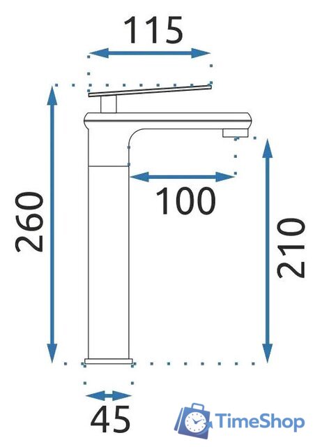 Смеситель Rea Blade B9974 (черный) - Изображение №6 — Интернет-магазин Time-Shop