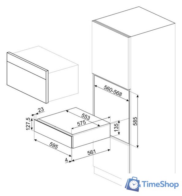Однокамерный вакуумный упаковщик Smeg Linea CPV115G - Изображение №8 — Интернет-магазин Time-Shop