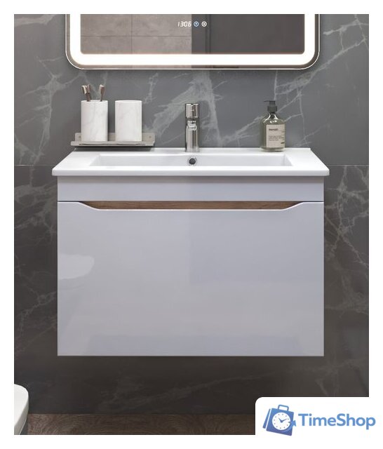  Vigo Тумба под умывальник Grani 750-0-1 Оскар подвесная (дуб золотой) - Изображение №3 — Интернет-магазин Time-Shop