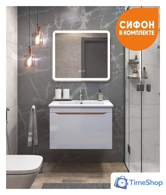  Vigo Тумба под умывальник Grani 750-0-1 Оскар подвесная (дуб золотой) - Изображение №6 — Интернет-магазин Time-Shop