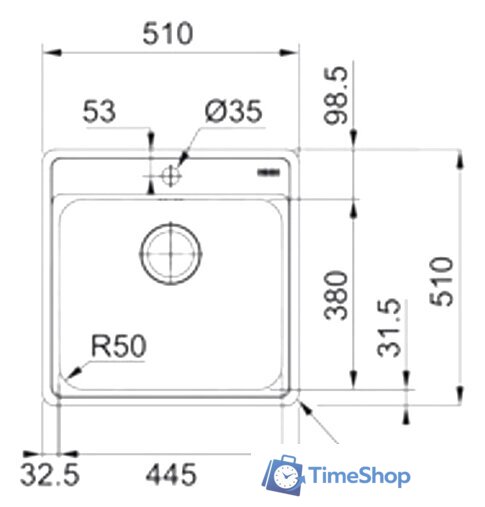 Кухонная мойка Franke BCX 210-51 TL - Изображение №2 — Интернет-магазин Time-Shop