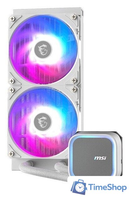 Система жидкостного охлаждения для процессора MSI MAG CoreLiquid A13 240 (белый) - Изображение №2 — Интернет-магазин Time-Shop