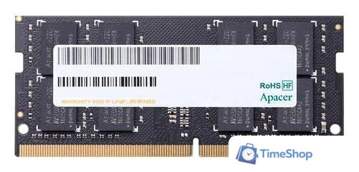 Оперативная память Apacer 4GB DDR4 SODIMM PC4-21300 AS04GGB26CQTBGH - Изображение №1 — Интернет-магазин Time-Shop