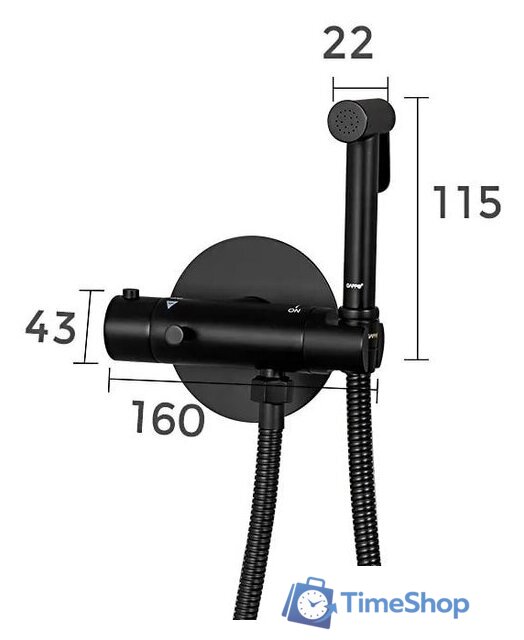 Гигиенический душ Gappo G7290-6 - Изображение №2 — Интернет-магазин Time-Shop