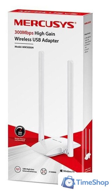 Wi-Fi адаптер Mercusys MW300UH - Изображение №2 — Интернет-магазин Time-Shop