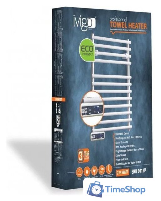 Полотенцесушитель iVigo EHR 5012 PRO 275Вт 92321205650102 (белый) - Изображение №5 — Интернет-магазин Time-Shop