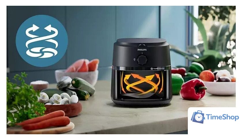 Аэрогриль (аэрофритюрница) Philips NA210/00 - Изображение №10 — Интернет-магазин Time-Shop