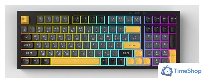 Клавиатура Ritmix RKB-598BL (черный/серый) - Изображение №2 — Интернет-магазин Time-Shop