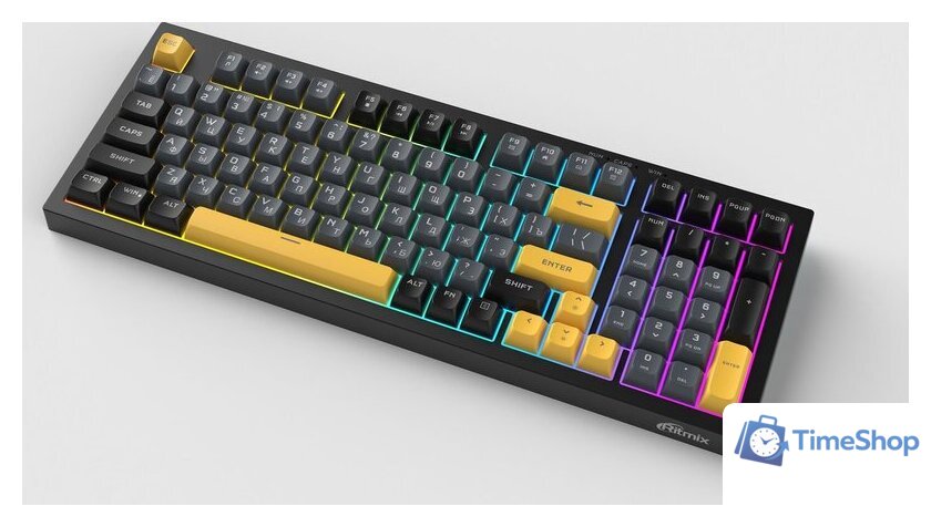 Клавиатура Ritmix RKB-598BL (черный/серый) - Изображение №3 — Интернет-магазин Time-Shop