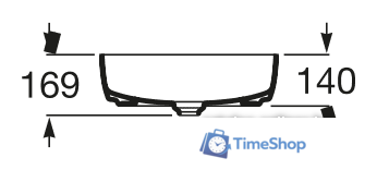 Умывальник Roca Inspira Soft 37x37 [327502000] - Изображение №3 — Интернет-магазин Time-Shop