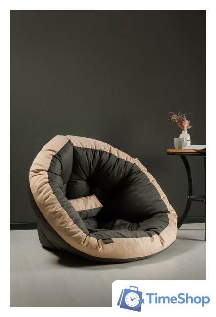 Кресло-мешок Mio Tesoro 4с0012тр (М, серый/бежевый) - Изображение №6 — Интернет-магазин Time-Shop