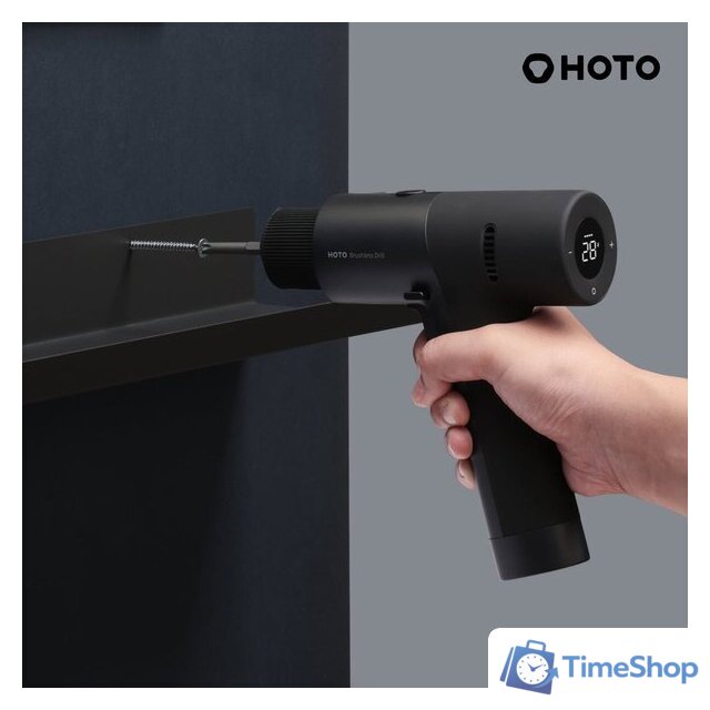 Дрель-шуруповерт HOTO 12V Brushless Drill Kit QWDZGJ001 (с АКБ, кейс, набор инструментов) - Изображение №3 — Интернет-магазин Time-Shop