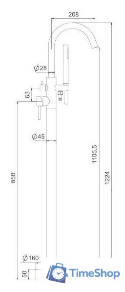 Смеситель Gappo G3099 - Изображение №13 — Интернет-магазин Time-Shop