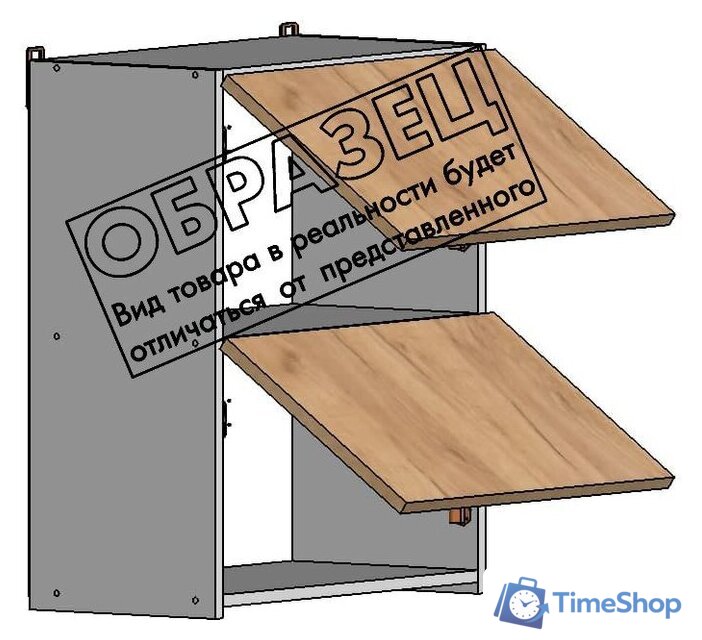 Готовая кухня Интермебель Микс Топ-35 2.0м без столешницы (графит серый/дуб крафт золотой) - Изображение №7 — Интернет-магазин Time-Shop