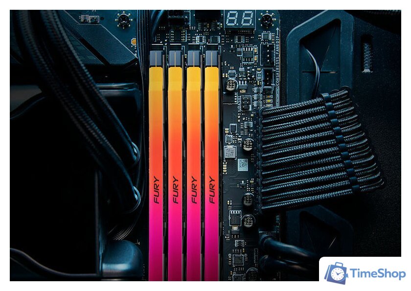 Оперативная память Kingston FURY Renegade RGB 16ГБ DDR5 7200МГц KF572C38RSA-16 - Изображение №3 — Интернет-магазин Time-Shop