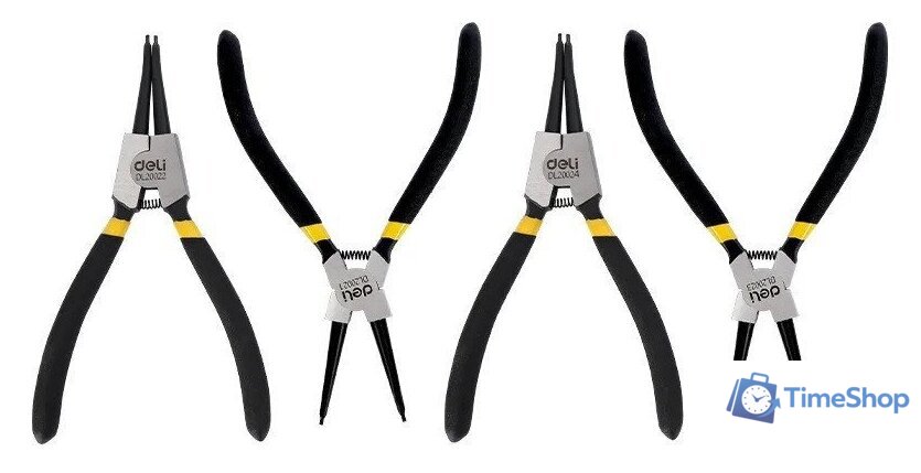 Набор пассатижей Deli DL20521-4 (4 предмета) - Изображение №1 — Интернет-магазин Time-Shop