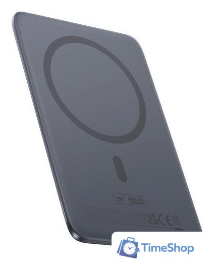 Внешний аккумулятор Baseus PicoGo AM41 Ultra-Slim Magnetic Power Bank 5000mAh (серый) - Изображение №2 — Интернет-магазин Time-Shop