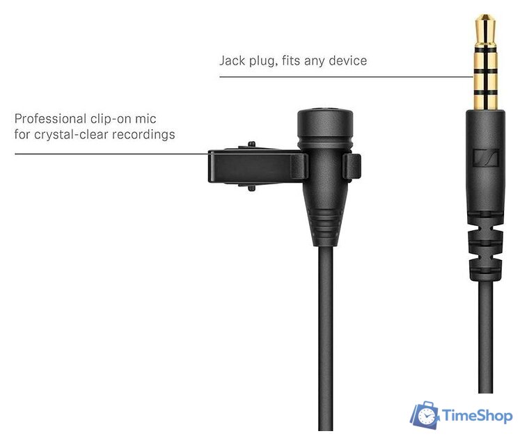 Проводной микрофон Sennheiser XS Lav Mobile - Изображение №2 — Интернет-магазин Time-Shop