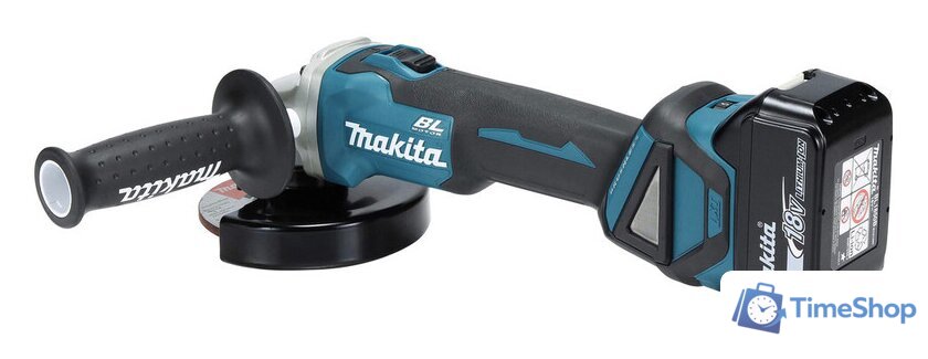 Угловая шлифмашина Makita DGA511RTJ (с 2-мя АКБ 5 Ач, кейс) - Изображение №5 — Интернет-магазин Time-Shop