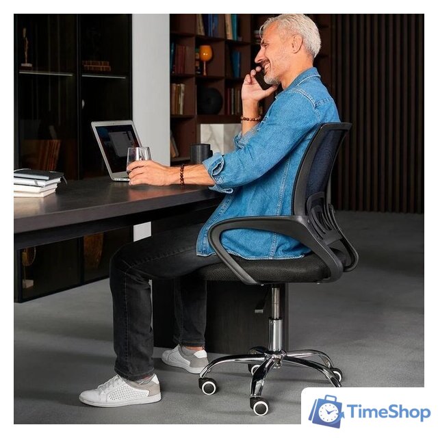 Офисное кресло byRoom Office Staff VC6001-B (черный) - Изображение №10 — Интернет-магазин Time-Shop