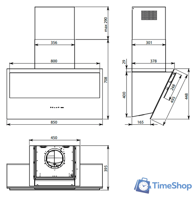 Кухонная вытяжка Falmec Verso NRS 85 800 м3/ч (белый) - Изображение №2 — Интернет-магазин Time-Shop
