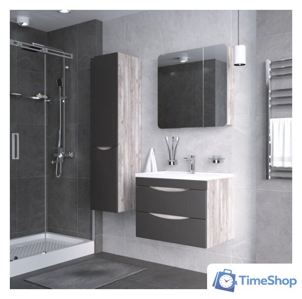  Grossman Тумба под умывальник Талис 80 см (графит) - Изображение №3 — Интернет-магазин Time-Shop