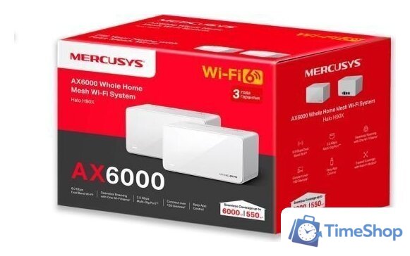 Wi-Fi система Mercusys Halo H90X (2-pack) - Изображение №3 — Интернет-магазин Time-Shop