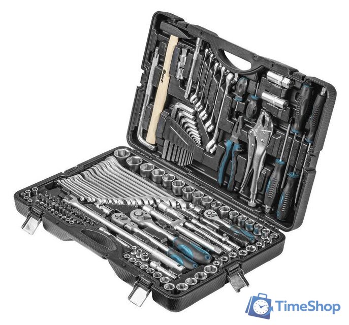 Универсальный набор инструментов Bort BTK-142 (142 предмета) - Изображение №1 — Интернет-магазин Time-Shop