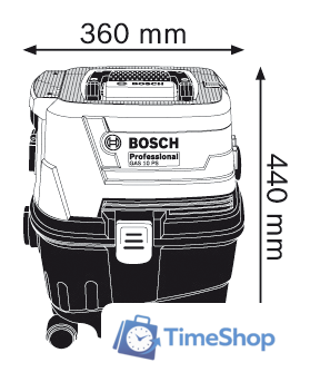 Пылесос Bosch GAS 15 PS - Изображение №5 — Интернет-магазин Time-Shop
