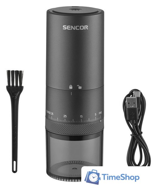 Аккумуляторная кофемолка Sencor SCG 4000BK - Изображение №1 — Интернет-магазин Time-Shop