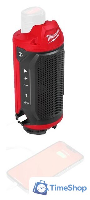 Беспроводная колонка Milwaukee M12 SPEJSG2-0 - Изображение №5 — Интернет-магазин Time-Shop
