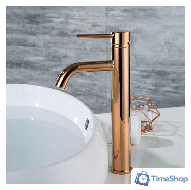 Смеситель Rea Lungo REA-B6321 (розовое золото) - Изображение №2 — Интернет-магазин Time-Shop