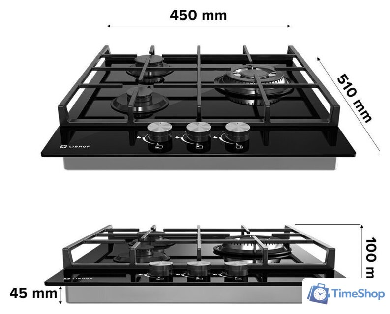 Варочная панель Libhof GH-453 (черный) - Изображение №7 — Интернет-магазин Time-Shop