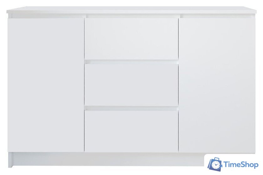 Комод ДСВ Мори МК 1200.3 (белый) - Изображение №1 — Интернет-магазин Time-Shop