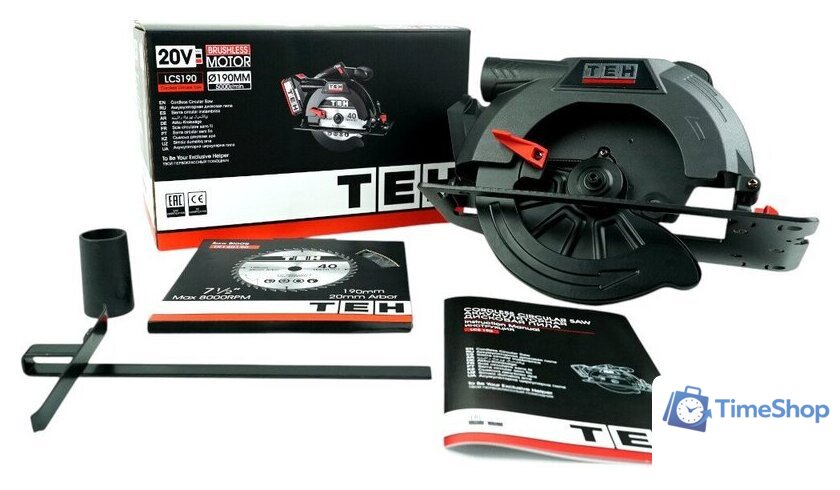 Дисковая (циркулярная) пила TEH LCS190 (без АКБ) - Изображение №8 — Интернет-магазин Time-Shop