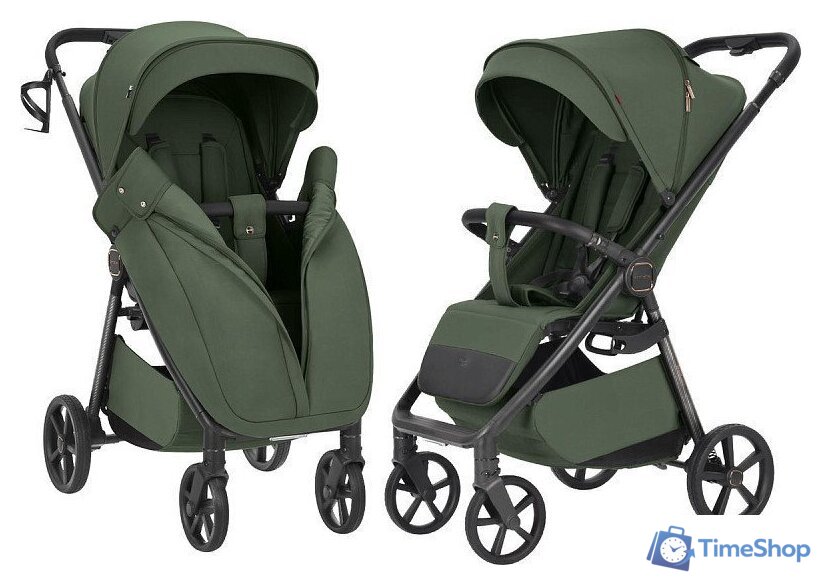 Коляска прогулочная «книга» Carrello Bravo Carbon CRL-5530 (Tropic Green) - Изображение №8 — Интернет-магазин Time-Shop