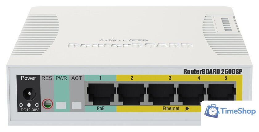 Настраиваемый коммутатор Mikrotik RouterBoard 260GSP - Изображение №1 — Интернет-магазин Time-Shop