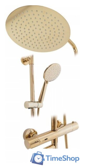 Душевая система  Rea Lungo REA-P4114 (золотой) - Изображение №2 — Интернет-магазин Time-Shop