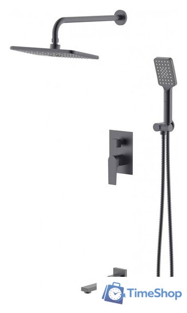 Душевая система  Grossman Classic 501.K35.04.420 (графит сатин) - Изображение №1 — Интернет-магазин Time-Shop