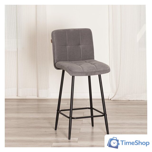 Стул TetChair Medeo Полубарный (велюр, серый) - Изображение №14 — Интернет-магазин Time-Shop