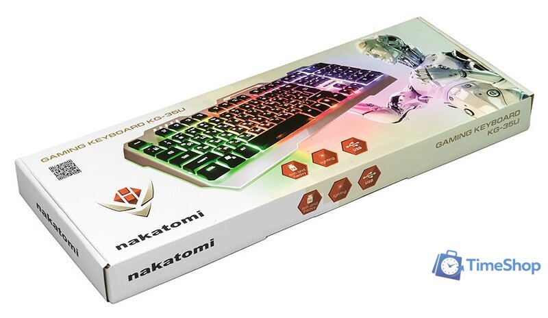Клавиатура Nakatomi KG-35U (черный) - Изображение №5 — Интернет-магазин Time-Shop