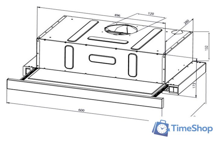Кухонная вытяжка Ginzzu HKH-105 - Изображение №7 — Интернет-магазин Time-Shop