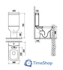 Бачок для унитаза Creavit Lara YD.SET.032.05 - Изображение №2 — Интернет-магазин Time-Shop