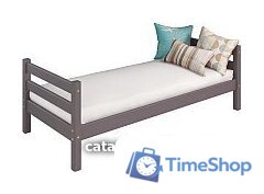 Кровать Мебельград Соня вариант 1 (массив сосны лаванда) - Изображение №1 — Интернет-магазин Time-Shop