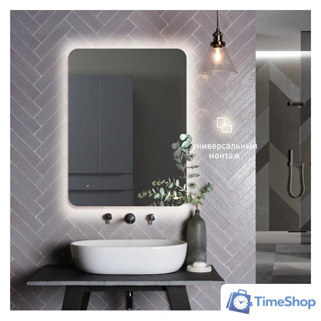  Алмаз-Люкс Зеркало Hanoi 6080d-4 (с подсветкой, датчик движения) - Изображение №2 — Интернет-магазин Time-Shop