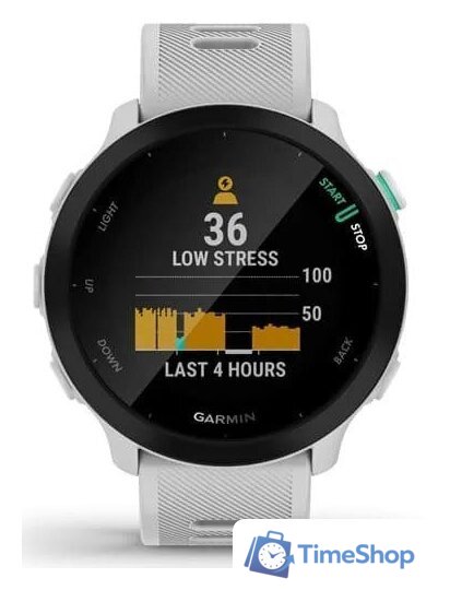 Умные часы Garmin Forerunner 55 (белый) - Изображение №5 — Интернет-магазин Time-Shop