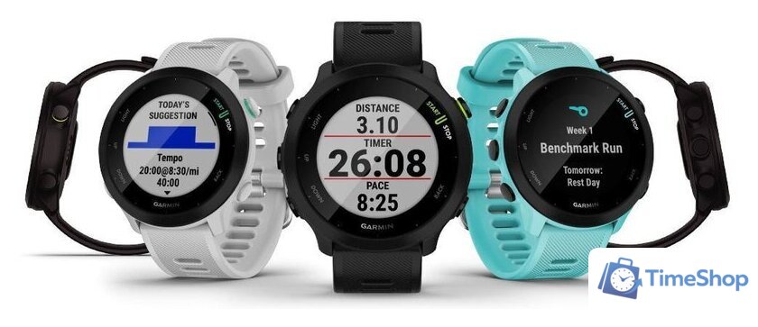 Умные часы Garmin Forerunner 55 (белый) - Изображение №11 — Интернет-магазин Time-Shop