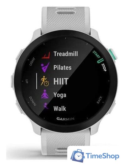 Умные часы Garmin Forerunner 55 (белый) - Изображение №6 — Интернет-магазин Time-Shop